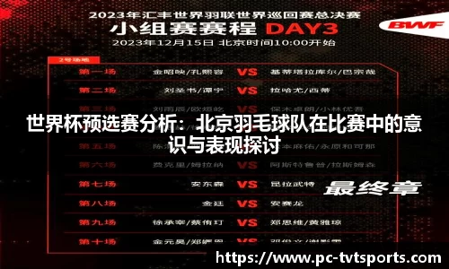 世界杯预选赛分析：北京羽毛球队在比赛中的意识与表现探讨
